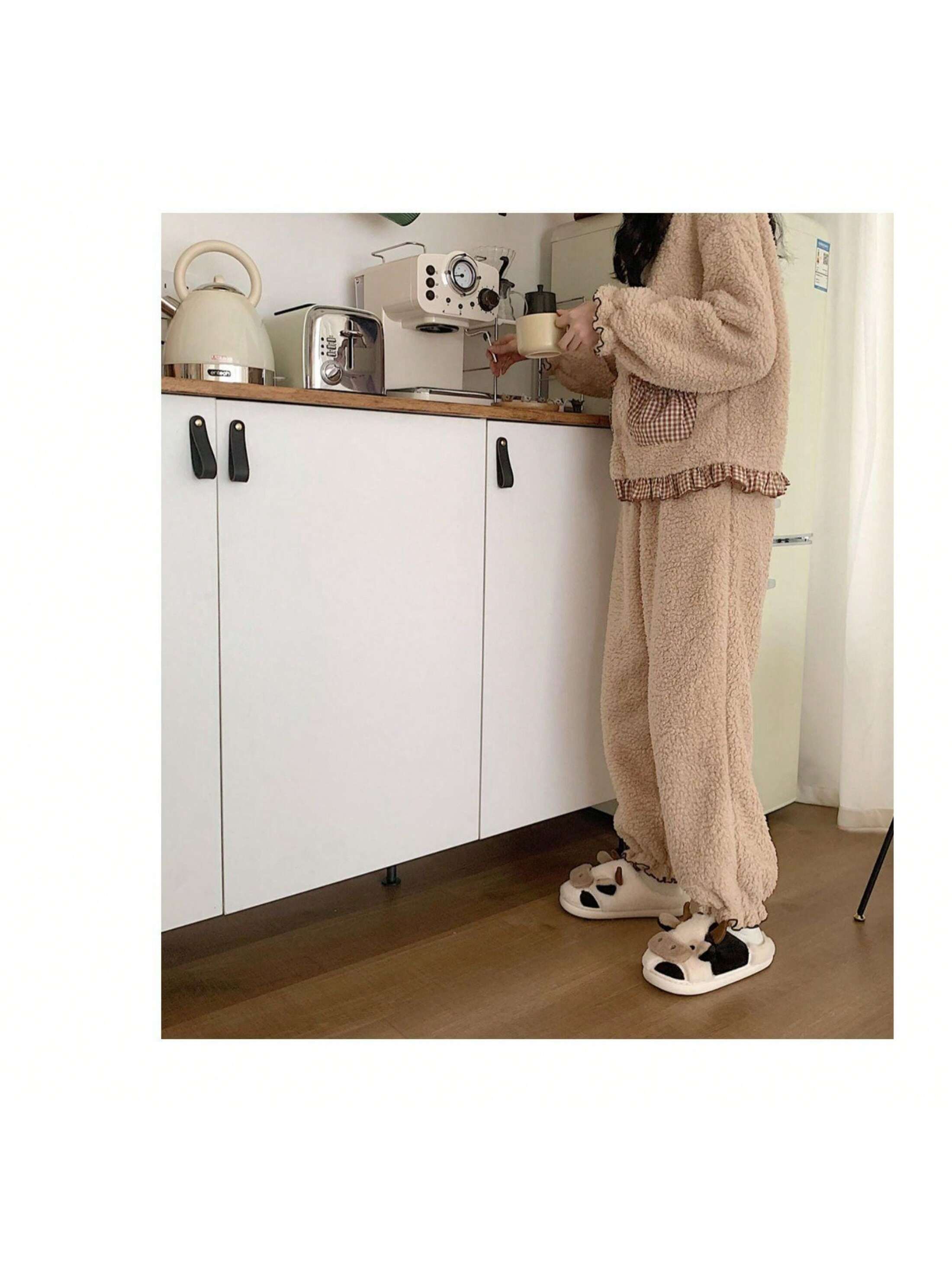 Soft Cow Slippers for Women - Cozy Cotton Animal-Themed Home Shoes Fluffy Winter Shoes for Women House Slippers