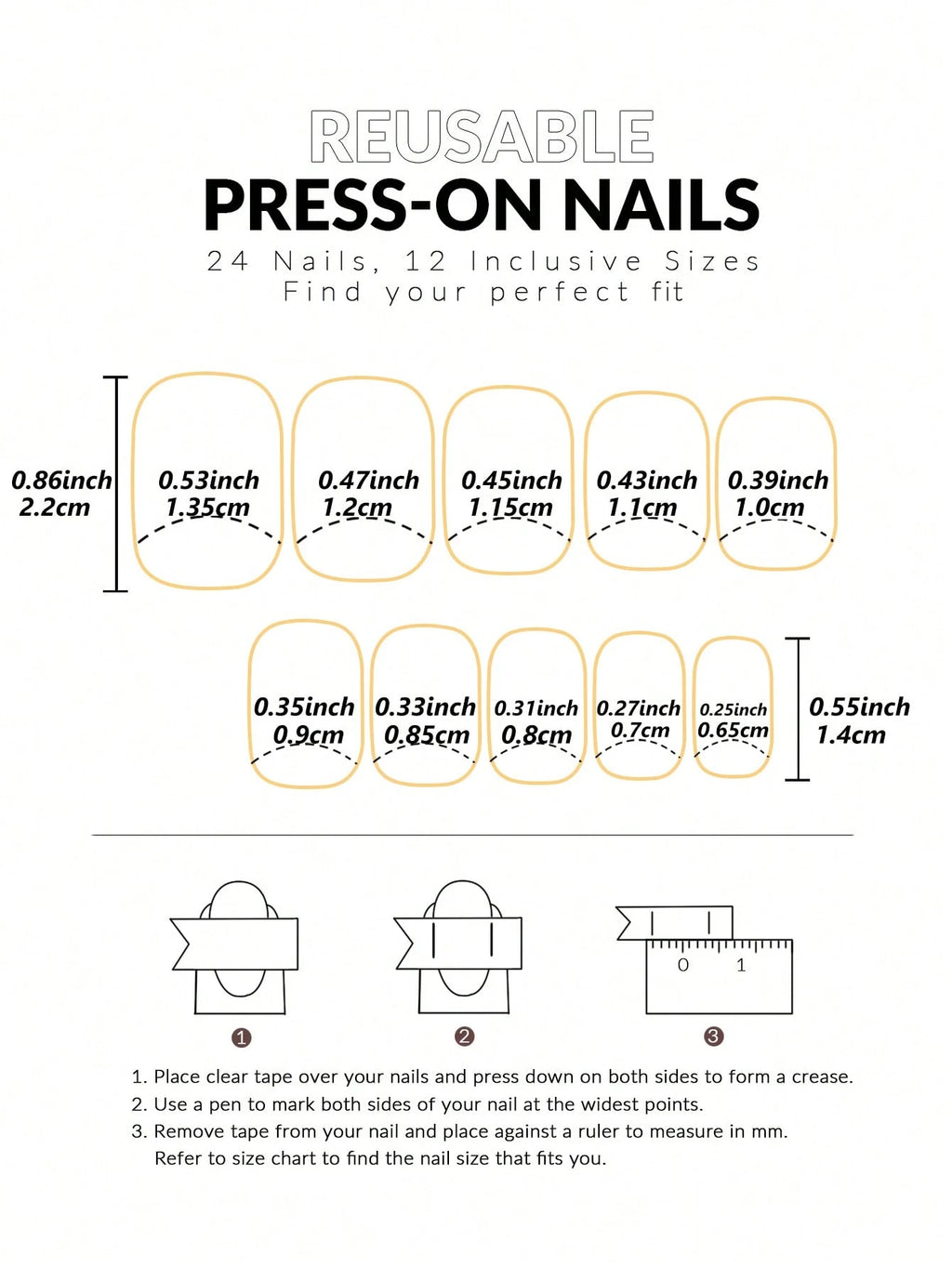 French Tip Square Medium Press on Nails 24Pcs Glossy Full Cover Artificial Glitter Fake Nails with Blue Heart Designs Coffin False Nails Fingernails with Charm for Women Girls Valentine'S Day and Wedding Nail Supplies Nails