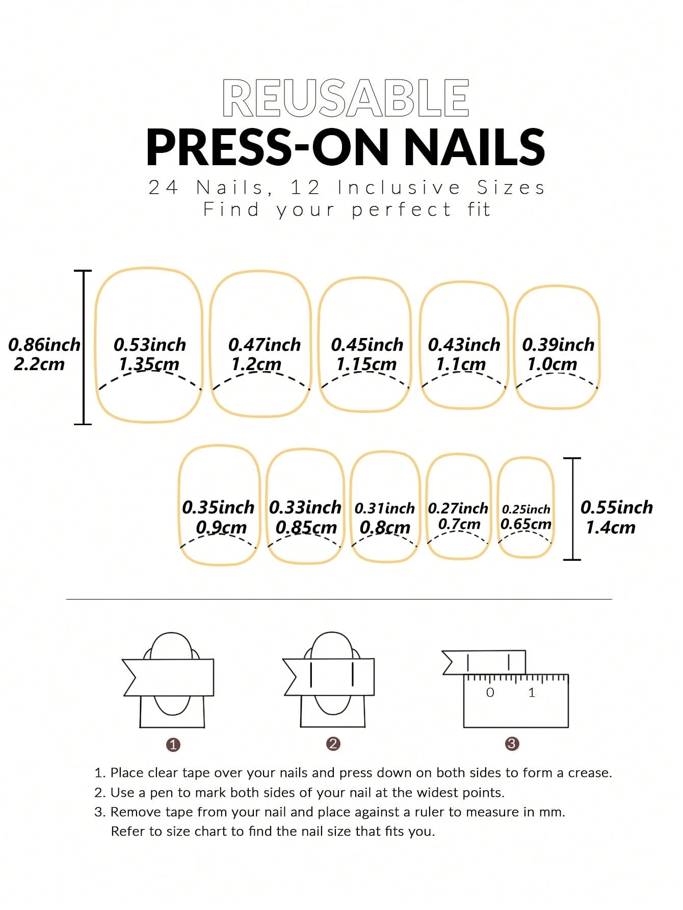 French Tip Square Medium Press on Nails 24Pcs Glossy Full Cover Artificial Glitter Fake Nails with Blue Heart Designs Coffin False Nails Fingernails with Charm for Women Girls Valentine'S Day and Wedding Nail Supplies Nails