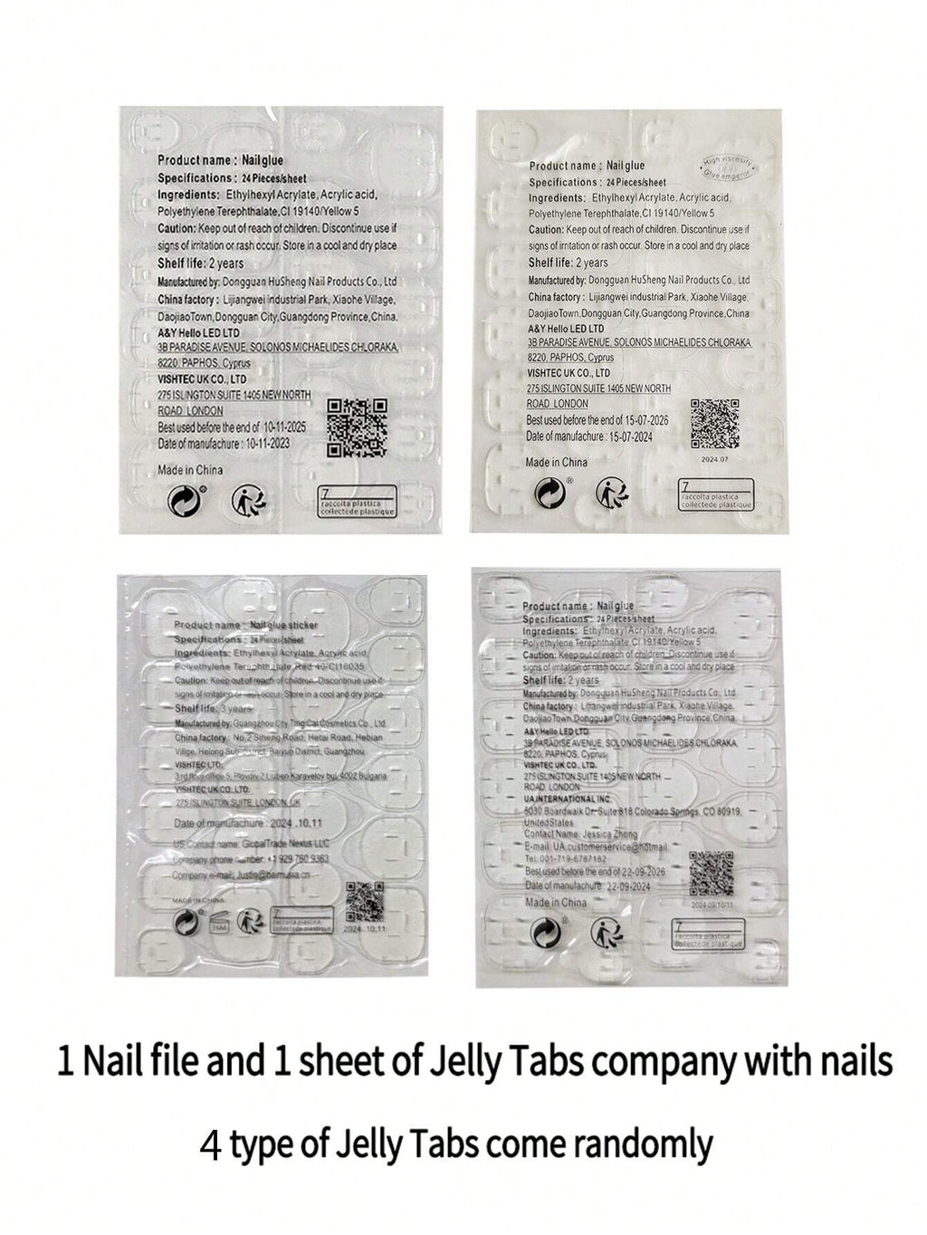 Upgrade Your Look 24Pcs Short Square Gradient Minimalist Sexy Design Full Cover False Nails, for Women and Girls Press on Nails Supplies