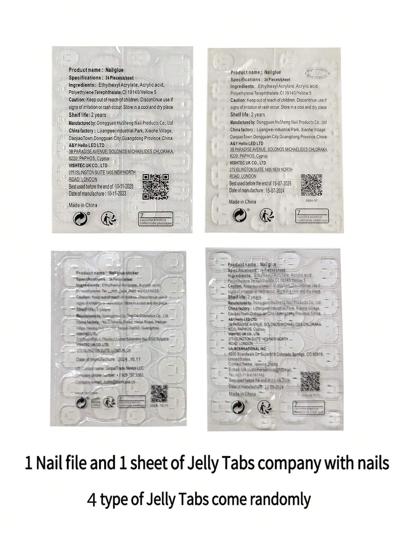 Upgrade Your Look 24Pcs Short Square Gradient Minimalist Sexy Design Full Cover False Nails, for Women and Girls Press on Nails Supplies