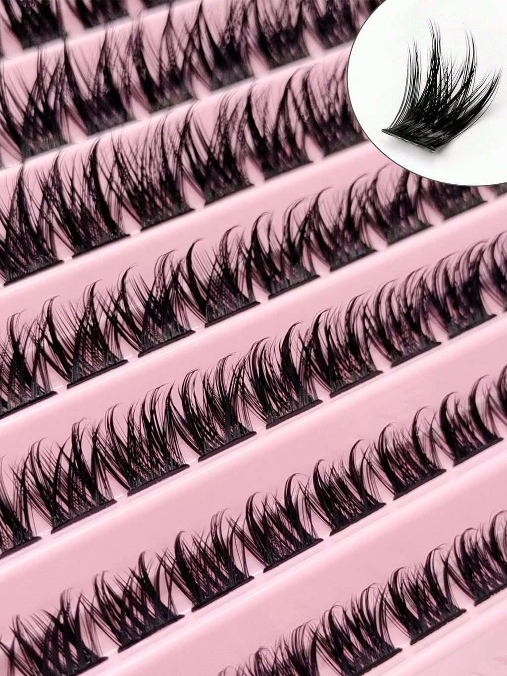Rikuaild 120 PCS D Curl Cluster Faux Mink Fake Eyelashes Individual Lashes Natural Look Lashes Fluffy Soft Crossed Dramatic Cluster Lashes DIY Eyelashes Lash Clusters,Eye Lash Clusters,Individual Eyelashes,Lashes,Fake Lashes