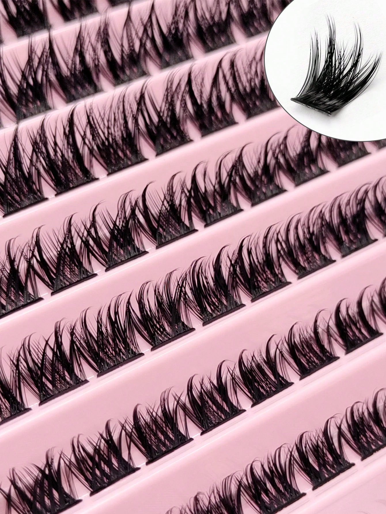 Rikuaild 120 PCS D Curl Cluster Faux Mink Fake Eyelashes Individual Lashes Natural Look Lashes Fluffy Soft Crossed Dramatic Cluster Lashes DIY Eyelashes Lash Clusters,Eye Lash Clusters,Individual Eyelashes,Lashes,Fake Lashes