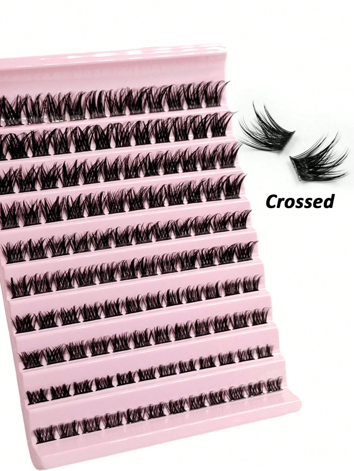 Rikuaild 120 PCS D Curl Cluster Faux Mink Fake Eyelashes Individual Lashes Natural Look Lashes Fluffy Soft Crossed Dramatic Cluster Lashes DIY Eyelashes Lash Clusters,Eye Lash Clusters,Individual Eyelashes,Lashes,Fake Lashes